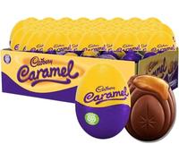 Cadbury Easter Creme Egg Milk Chocolate Filled With Creamy Filling (Pack of 48) Chocolate, Cadburys Creme Eggs Caramel Eggs & White Creme Egg - Easter Egg Hunt, Kids Easter Eggs (48, Caramel)