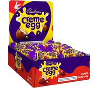 Cadbury Easter Creme Egg (Pack of 48) Milk Chocolate Filled With Creamy Filling