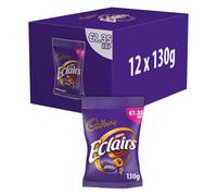 Cadbury Eclairs Chocolate Bag 130g (Pack of 12)