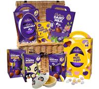 Cadbury Family Celebration Easter Chocolate Basket - Mini Eggs, White Chocolate buttons, Caramel Nibbles, Dairy Milk Eggs, Cadbury Easter Egg Hunt pack