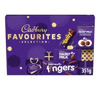 Cadbury Favourites Chocolate Selection Box, Perfect Stocking Filler Gift, Includes 4 Chocolate Bars & Bags, Perfect for Gifting, 351 g (Pack of 1)