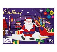 Cadbury Festive Chocolate Selection Box, Perfect Stocking Filler Gift, Includes 5 Bars & 1 Bag, 125 g (Pack of 1)