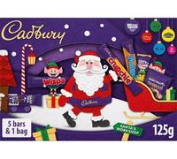 Cadbury Festive Chocolate Selection Box, Perfect Stocking Filler Gift, Includes 5 Bars & 1 Bag, 125 g (Pack of 1)