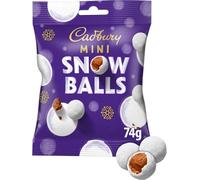 Cadbury Festive Mini Snow Balls Chocolate Bag, 74 g (Pack of 1)