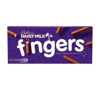 Cadbury Fingers Crossed Milk Chocolate Biscuits, Crunchy Biscuits Coated in Milk