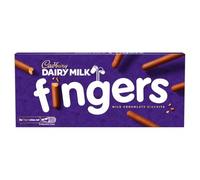 Cadbury Fingers Crossed Milk Chocolate Biscuits, Crunchy Biscuits Coated in Milk Chocolate, 114 g (Pack of 1)