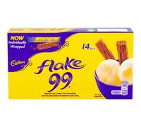 Cadbury Flake 99 Chocolate Bar Individually Wrapped Flaky Milk Chocolate Ba