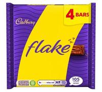 Cadbury Flake Chocolate Bar 4 Pack Multipack 80g