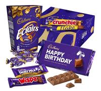 Cadbury "Happy Birthday" Chocolate Gift - Full Size Cadbury Chocolate Bars including Flake, Caramel, Twirl, Dairy Milk and More.
