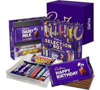 Cadbury Happy Birthday Chocolate Selection Box Gift, 12 Full-Sized Bars | Dairy Milk, Flake, Crunchie, Twirl, Double Decker