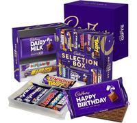 Cadbury "Happy Birthday" Chocolate Selection Box Gift. Includes 12 Full-Sized Bars; Dairy Milk, Flake, Cruchie, Twirl, Double Decker and more!