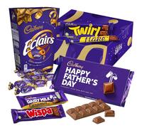 Cadbury "Happy Father's Day" Chocolate Gift - Full Size Cadbury Chocolate Bars including Flake, Caramel, Twirl, Dairy Milk and More. Father's Day gift for Dad, Grandad or Someone Special.