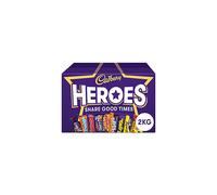 Cadbury Heroes Chocolate Bulk Share Box, Assorted Mini-Size Milk Chocolate Bars, 2 kg (Pack of 1)