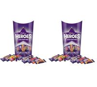 Cadbury Heroes Chocolate Carton, Assorted Miniature Chocolate, Perfect for Gifting or Sharing, 290 g (Pack of 2)