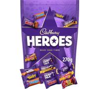 Cadbury Heroes Chocolate Pouch, Assorted Miniature Chocolates for Sharing, The Perfect Christmas Treat, 270 g (Pack of 1)
