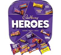 Cadbury Heroes Tub, Assorted Mini Chocolate Favourites Sharing Selection 500 g (Pack of 1)