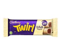 Cadbury Limited Edition White Chocolate Dipped Twirl Bars, Irresistible & Smooth, Twin Bars, 43 g