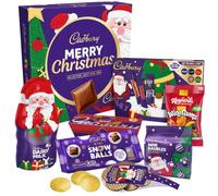 Cadbury Merry Christmas Santa Gift Box | Includes 7 Treat Items, Chocolate & Sweets Mix, Festive Seasonal Treats, Ready to Gift Box, Dairy Milk & Wine Gums