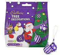 Cadbury Milk Chocolate Christmas Tree Decorations, 72 g. Christmas, Confectionery, Big Night In, Sharing Chocolate, Present, Great Gift, OFFICIAL