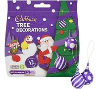 Cadbury Milk Chocolate Christmas Tree Decorations, 72 g. Christmas, Confectionery, Big Night In, Sharing Chocolate, Present, Great Gift, OFFICIAL
