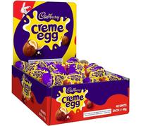 Cadbury Creme Egg - Milk Chocolate Filled With Creamy Filling, Pack of 48 x 40 g