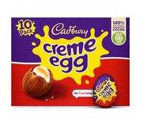Cadbury Milk Chocolate Crème Eggs, Perfect for Easter Egg Hunts, Includes 10 Crème Eggs 10 x 40g Perfect For Easter Egg Hunt School