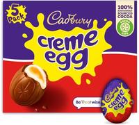 Cadbury Milk Chocolate Crème Eggs, Perfect for Easter Egg Hunts, Includes 5 Crème Eggs 5 x 40g Perfect For Easter Egg Hunt