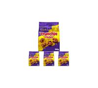 Cadbury Milk Chocolate Crunchie Rocks with Honeycomb Sharing Bag Bite Size Treats 100 g Pack of 4