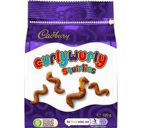 Cadbury Milk Chocolate Curly Wurly Squirlies, Sharing Bag, Bite Size Treats, 100 g (Pack of 1)