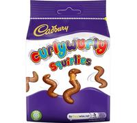Cadbury Milk Chocolate Curly Wurly Squirlies, Sharing Bag, Bite Size Treats, 110 g (Pack of 1)