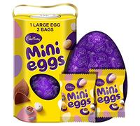Cadbury Milk Chocolate Mini Eggs Easter Egg, Includes 1 Large Egg and 1 Chocolate Bar, 232 g (Pack of 1)