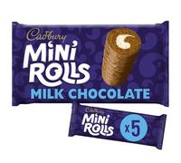 Cadbury Milk Chocolate Mini Rolls, 5 Individually Wrapped Cakes