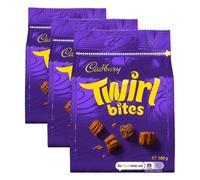 Cadbury Milk Chocolate Twirl Bites, Sharing Bag, 100 g (3-Pack)