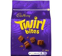 Cadbury Milk Chocolate Twirl Bites, Sharing Bag, 100 g (Pack of 1)