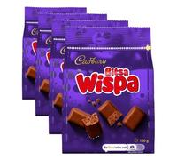 Cadbury Milk Chocolate Wispa Bitsa, Sharing Bag, 100 g (Pack of 4)