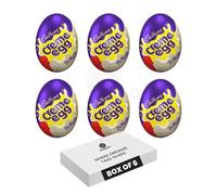 Cadbury Milk White Chocolate Filled With Creamy Filling - Cream Chocolate Easter Eggs | Milky Choco Treat, Basket Fillers, Sweet Gift for Kids | Bulk Packs (White Chocolate Creme Egg - 40g x 6Pack)