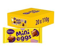 Cadbury Mini Eggs 110g Bar x 20 Bars - Imported from the UK, Full Size
