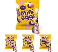 Cadbury Mini Eggs Bag, Crunchy Shells with Smooth Milk Chocolate Centres, Gift for Easter & Easter Egg Hunts, 74 g (Pack of 4)