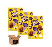 Cadbury Mini Eggs Chocolate Easter Candy - Crunchy Sugar Shell Milk Chocolate Eggs | Easter Egg Hunt Sweets, Kids Party Treats, Birthday & Christmas (Chocolate Easter Egg 181g -Pack 3)