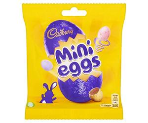 Cadbury Mini Eggs Easter Chocolate Bag, 80 g, Pack of 24