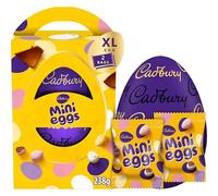 Cadbury Mini Eggs Extra Large Chocolate Easter Egg, Includes 2 Bags, Easter Gift, 238 g (Pack of 1)