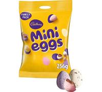 Cadbury Mini Eggs Family Pack Bag, Crunchy Shells with Smooth Milk Chocolate Centres, Gift for Easter & Easter Egg Hunts, 256 g (Pack of 1)