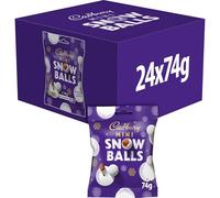 Cadbury Mini Snow Balls Bag 74g (Box of 24)