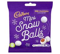 Cadbury Mini Snowballs Christmas Chocolate Bag 80g