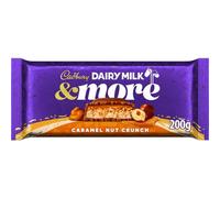 Cadbury & More Caramel Nut Crunch, Milk Chocolate Bar with Caramel