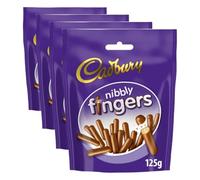 Cadbury Nibbly Fingers Mini Fingers Pouch 125 g (Pack of 4)