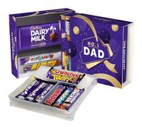 Cadbury "No.1 Dad" Double Layered Chocolate Selection Box for Father's Day. Includes 11 Full-Sized Bars; Dairy Milk, Flake, Cruchie, Twirl, Double Decker and more!