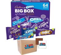Cadbury & Oreo 64-Snacks Big Box Bundle: Nibbly Fingers, Oreo Original, Time Out Wafer & Snack Variety