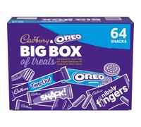Cadbury & OREO Big Box of Treats, 64 Assorted Chocolates 1618 g (Pack of 1) | 24 Timeout Bars, 6 Mini Fingers, 11 Snacks, 23 Oreo, For Sharing
