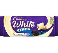 Cadbury Oreo White Chocolate Bar With Oreo Biscuit Pieces, 120 g (Pack of 1)